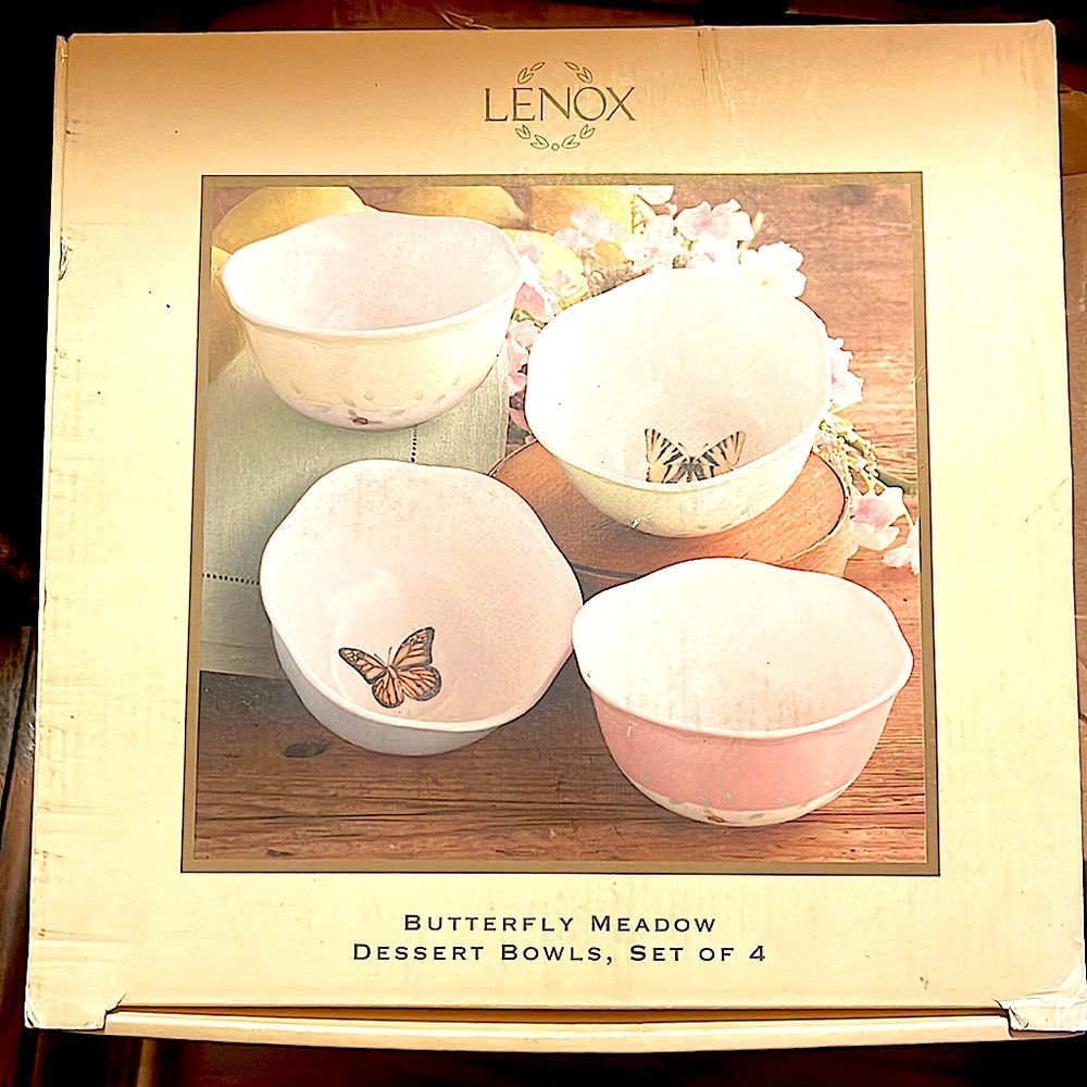 LENOX Butterfly Meadow Dessert Bowls